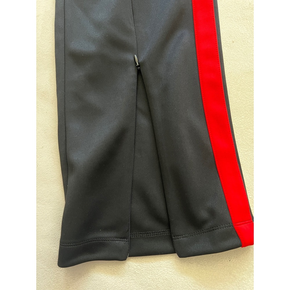 Wild Fable Black Track Pants Red White Side Stripe Zip Hem Athletic Joggers NWT - Picture 6 of 13